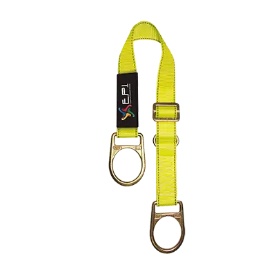 Anclaje portátil graduable de 2 argollas en reata poliéster de 45mm longitud graduable. Medida 90cm
