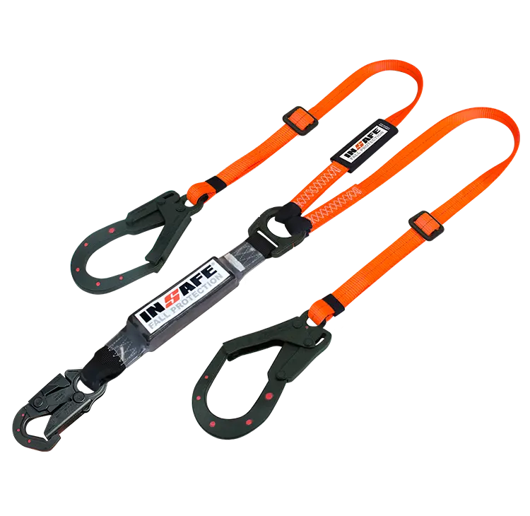 Eslinga en Y con Absorbedor Regulable y Ganchos Mixtos Dielectricos
