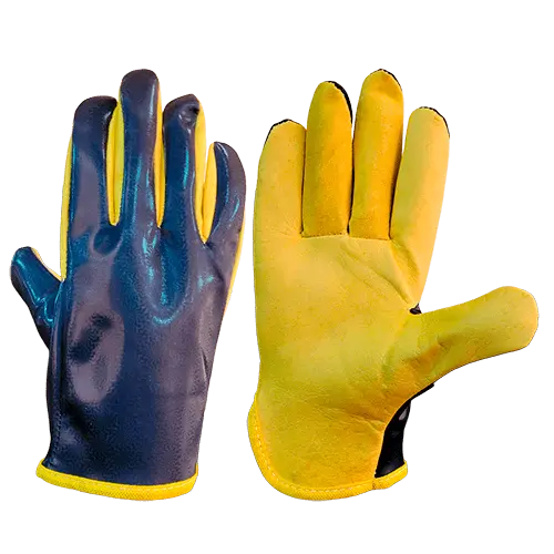 Guante Vaqueta Ingeniero Sencillo Amarillo DP Talla M
